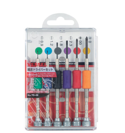 VESSEL威威精密螺丝刀套装TD-56杨：181-0560-8753