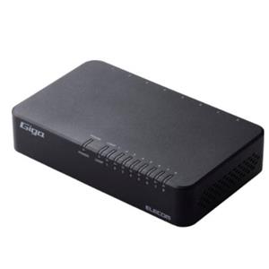 ELECOM宜丽客千兆交换机EHC-G08PA4-B杨：181-0560-8753