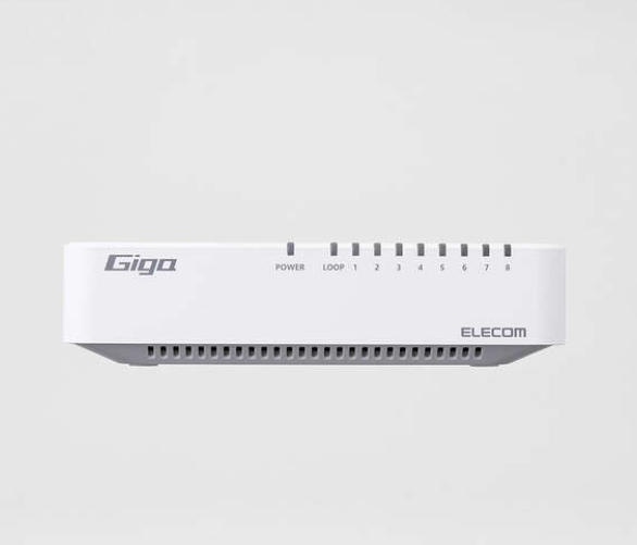 ELECOM宜丽客交换机EHC-G08PA4-JW杨：181-0560-8753