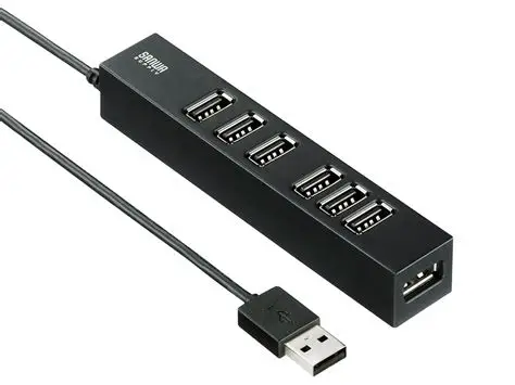 SANWA集线器USB-2H701BKN询价联系156/5513/4803